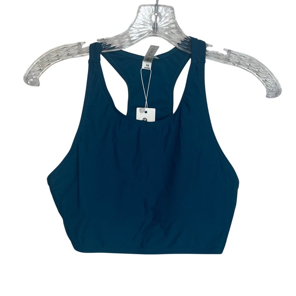Holipick Racerback Sports Bra Womens Medium Blue‎ New Yoga Workout Tank Top